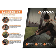 Vango Faros III Air Low Drive Away Awning Low Cloud Grey Vango - Dynamic Drive