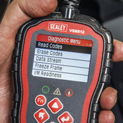 Sealey EOBD OBDII Code Reader Live Data Colour Screen MIL Light Reset Sealey  - Dynamic Drive