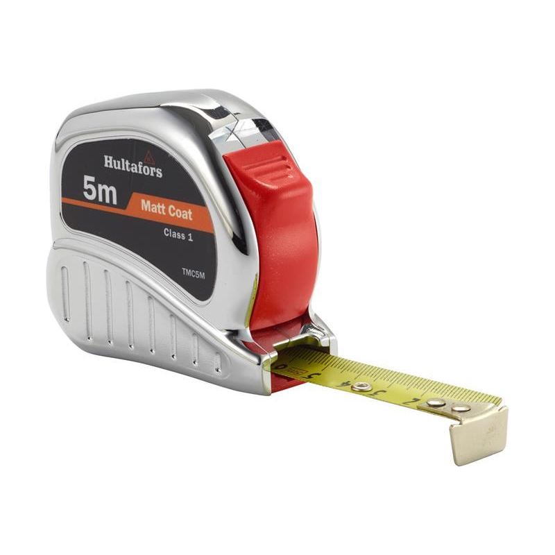 Hultafors TM5M Chrome Tri-Matic Pocket Tape 5m (Width 19mm) Hultafors - Dynamic Drive