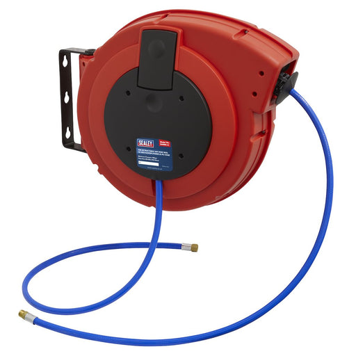Sealey Retractable Air Hose Reel HD Mechanism 10m10mm ID PU Hose SA895 Sealey - Dynamic Drive