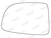 Summit Stick-On Standard Mirror Glass fits Kia Carens LHS Summit - Dynamic Drive