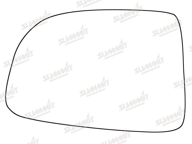 Summit Stick-On Standard Mirror Glass fits Kia Carens LHS Summit - Dynamic Drive