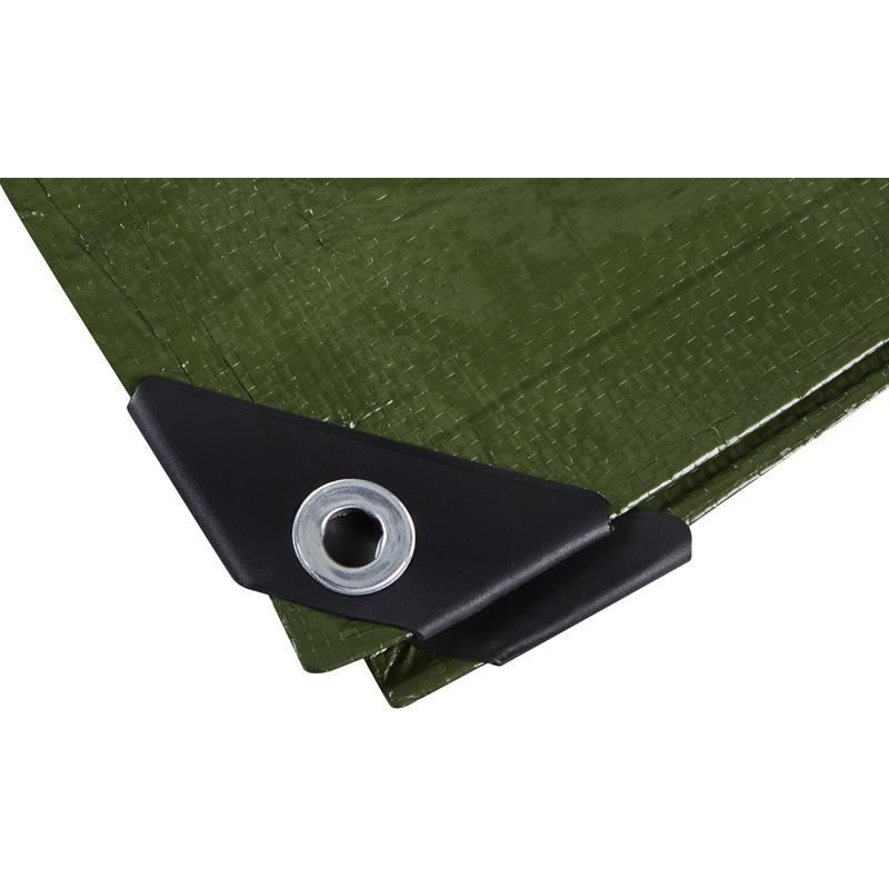 Bluespot Tools Green Tarpaulin 2.7 x 1.8m BlueSpot Tools - Dynamic Drive