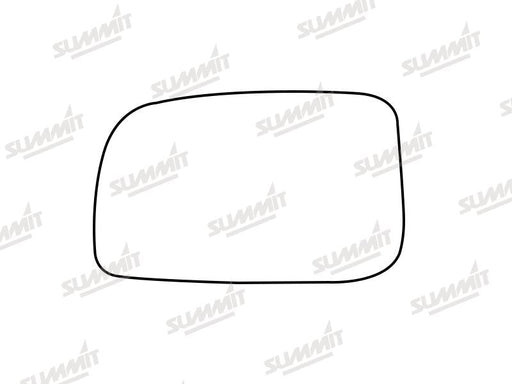 Summit Stick-On Standard Mirror Glass fits Daihatsu Sirion 07 to 14 LHS Summit - Dynamic Drive
