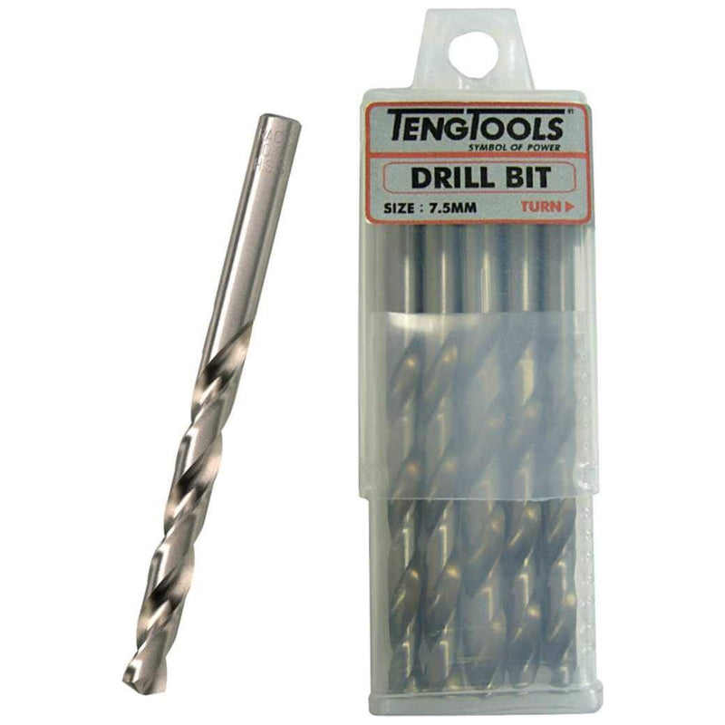 Teng Tools Drill Bits Fully Ground 12.5mm 5 pcs Teng Tools - Dynamic Drive