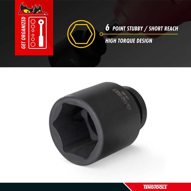 Teng Tools 1/2" Stubby Impact Socket DIN Metric 13mm Teng Tools - Dynamic Drive