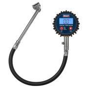 Sealey Digital Tyre Pressure Gauge with Twin Push-On Connector TST003 Sealey - Dynamic Drive