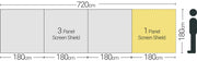Quest Screen Shield (3 panel) Windbreak 180cm High Quest - Dynamic Drive