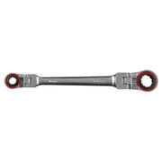 Sealey Ratchet Ring Spanner 4-in-1 Flexi-Head Reversible Metric Platinum Series Sealey - Dynamic Drive
