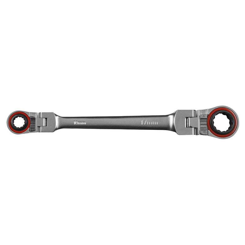 Sealey Ratchet Ring Spanner 4-in-1 Flexi-Head Reversible Metric Platinum Series Sealey - Dynamic Drive