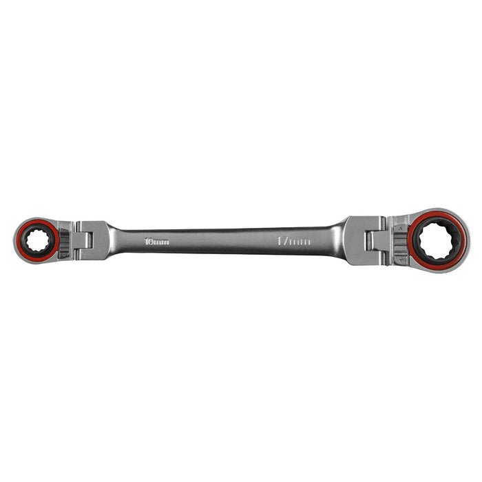 Sealey Ratchet Ring Spanner 4-in-1 Flexi-Head Reversible Metric Platinum Series Sealey - Dynamic Drive
