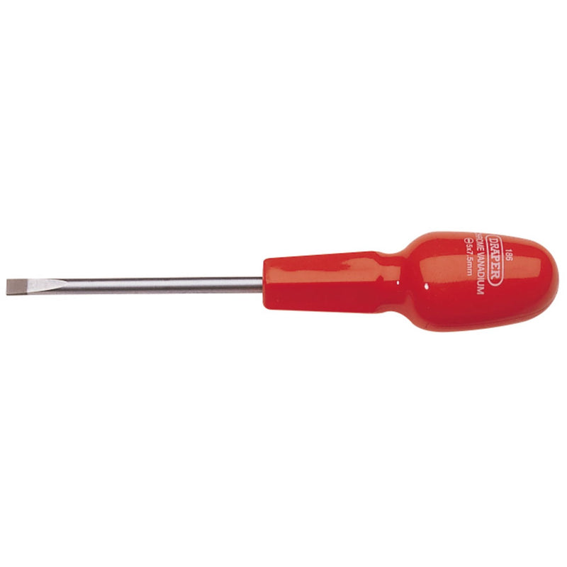 Draper Plain Slot Flared Tip Cabinet Pattern Screwdriver, 5 x 75mm (Sold Loose) Draper - Dynamic Drive