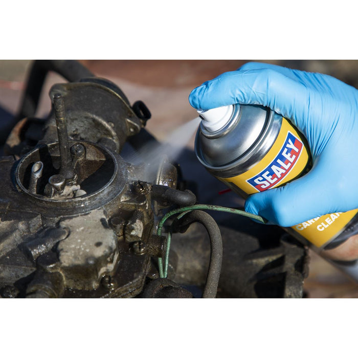 Sealey Throttle Body & Carburettor Cleaner 500ml Pack of 6 SCS013 Sealey - Dynamic Drive