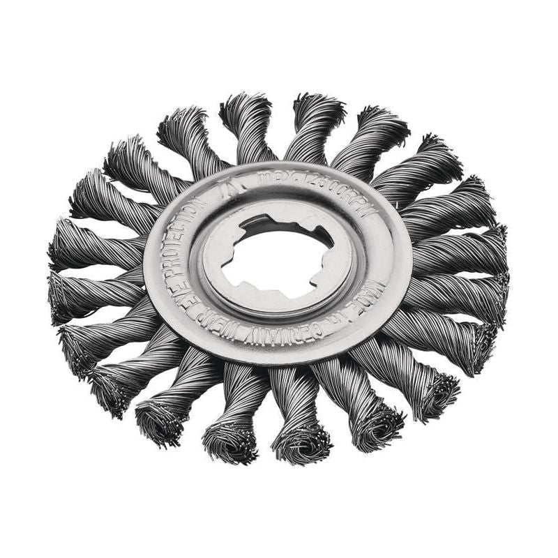Lessmann X-Lock Steel Knot Wheel Brush 115mm Non Spark Lessmann - Dynamic Drive