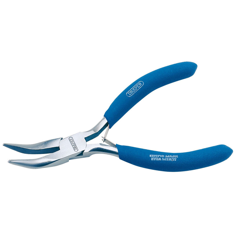 Draper Carbon Steel Bent Nose Pliers, 125mm 60742 Draper - Dynamic Drive