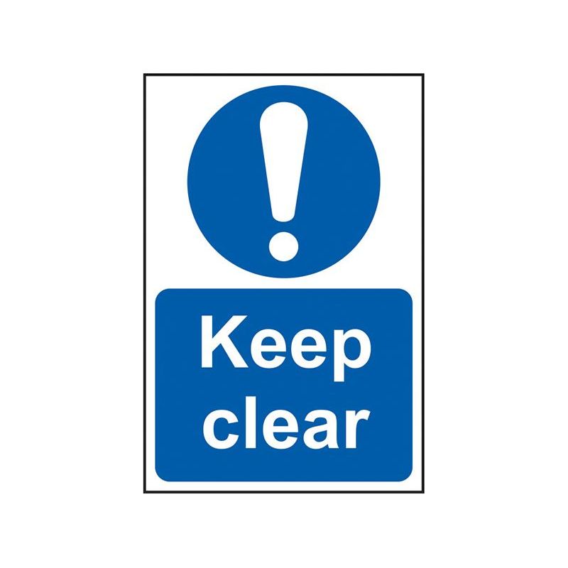 Scan Keep Clear - PVC Sign 200 x 300mm Scan - Dynamic Drive