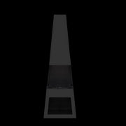 Dellonda Outdoor Chiminea Fireplace Fire Pit Heater Firewood Storage Black Steel Dellonda  - Dynamic Drive