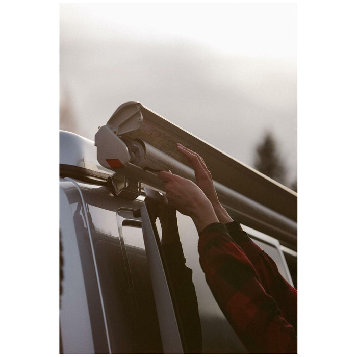 Fiamma F35 Pro 250 Awning Deep Black Case Royal Grey Fabric Campervan Caravan Fiamma - Dynamic Drive
