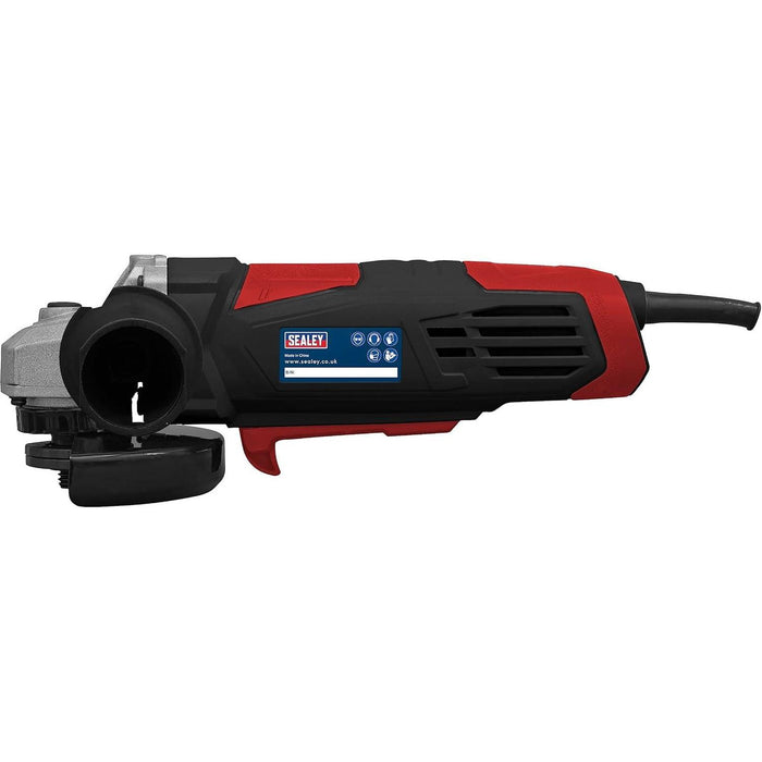 Sealey SG115E Angle Grinder 115mm 750W 230V Red Heavy Duty Sealey - Dynamic Drive