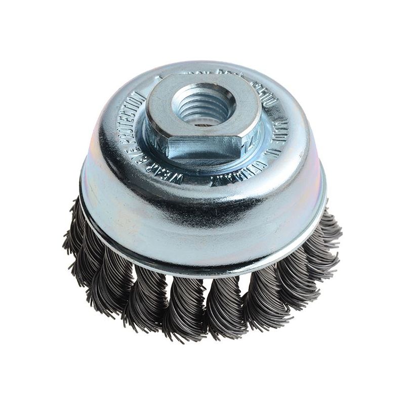 Lessmann Knot Cup Brush 65mm M14x2.0, 0.50 Steel Wire Lessmann - Dynamic Drive