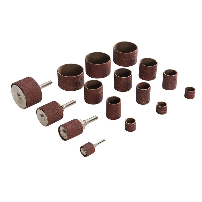 Silverline Drum Sanding Kit 20pce 13, 19, 25, 38mm Dia Silverline - Dynamic Drive