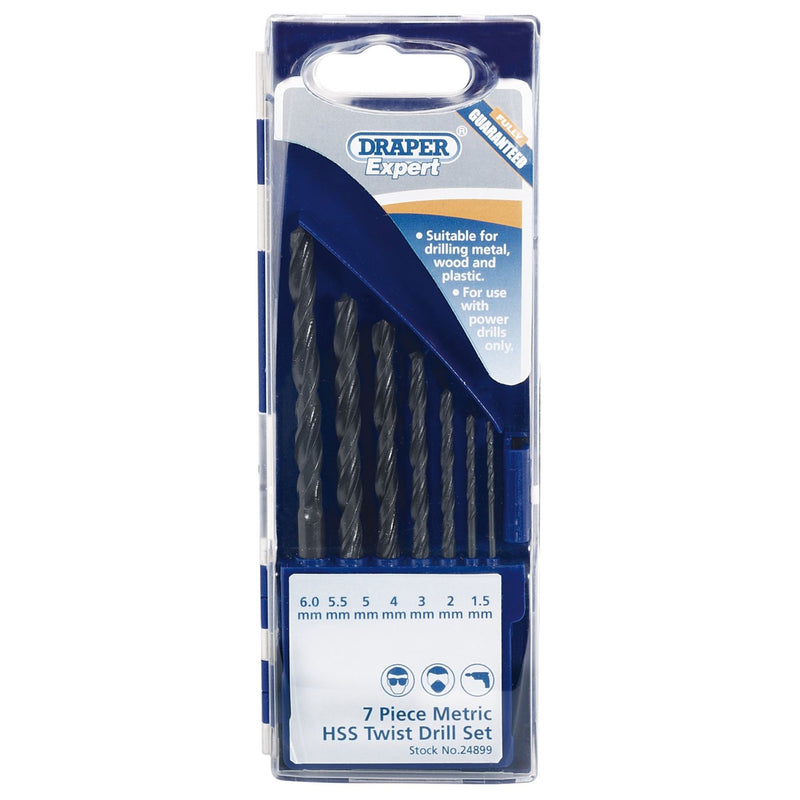 Draper Metric HSS Drill Set (7 Piece) 24899 Draper - Dynamic Drive