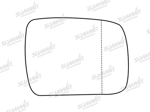 Summit Stick-On Aspheric Mirror Glass fits Land Rover Discovery 09 to 13 RHS Summit - Dynamic Drive