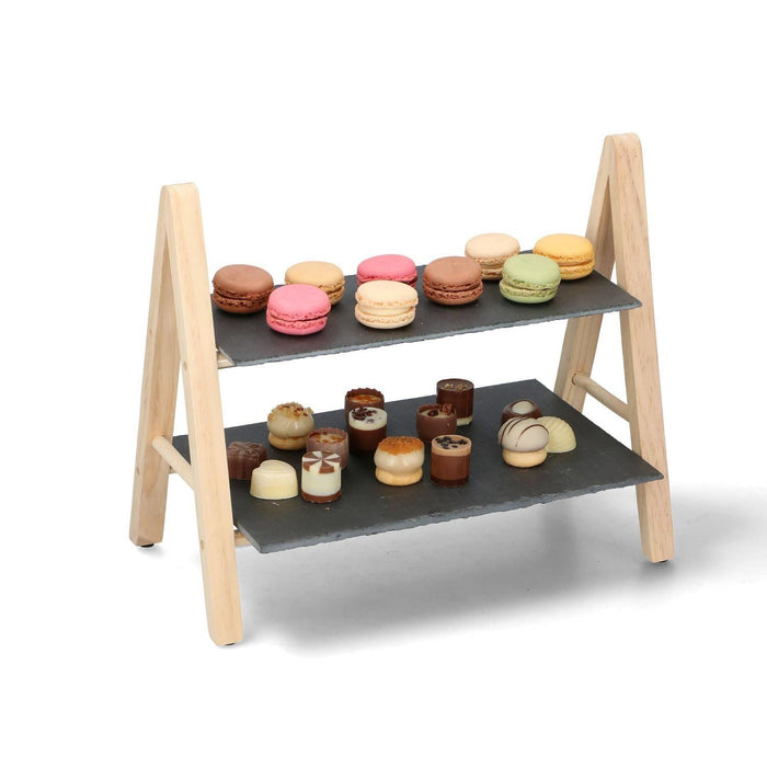 2 Tier Food Serving Tray Alpina - Dynamic Drive