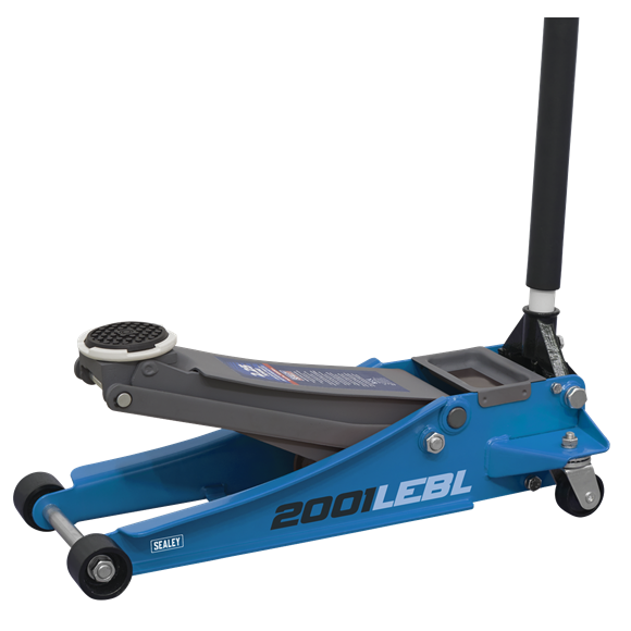 Sealey Trolley Jack 2.25 Tonne Low Profile Rocket Lift Blue 2001LEBL Sealey - Dynamic Drive
