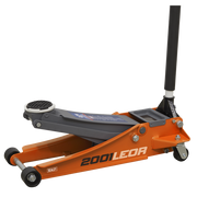 Sealey Trolley Jack 2.25 Tonne Low Profile Rocket Lift Orange 2001LEOR Sealey - Dynamic Drive
