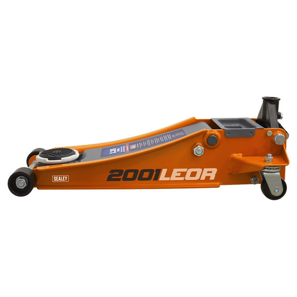Sealey Trolley Jack 2.25 Tonne Low Profile Rocket Lift Orange 2001LEOR Sealey - Dynamic Drive