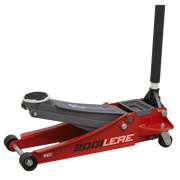 Sealey Trolley Jack 2.25 Tonne Low Profile Rocket Lift Red 2001LERE Sealey - Dynamic Drive