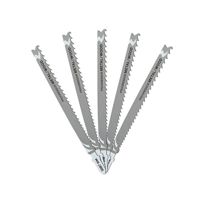 Dewalt Power Tools HCS Progressor Tooth Jigsaw Blades Pack of 5 T345XF DeWALT Power Tools - Dynamic Drive
