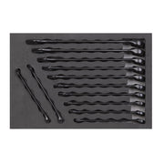 Sealey Combination Spanner Set 12pc Metric Black Series AK63263B Sealey - Dynamic Drive