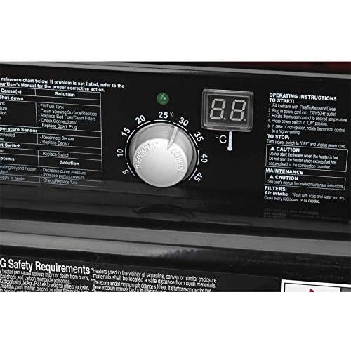 Sealey Space Warmer® Paraffin/Kerosene/Diesel Heater 215,000Btu/hr with Wheels Town Tools - Dynamic Drive