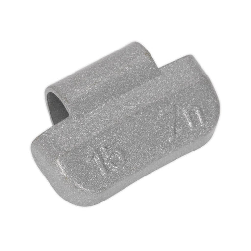 Sealey Wheel Weight 15g Hammer-On Plastic Coated Zinc for Alloy Wheels Pack of 1 Sealey - Dynamic Drive