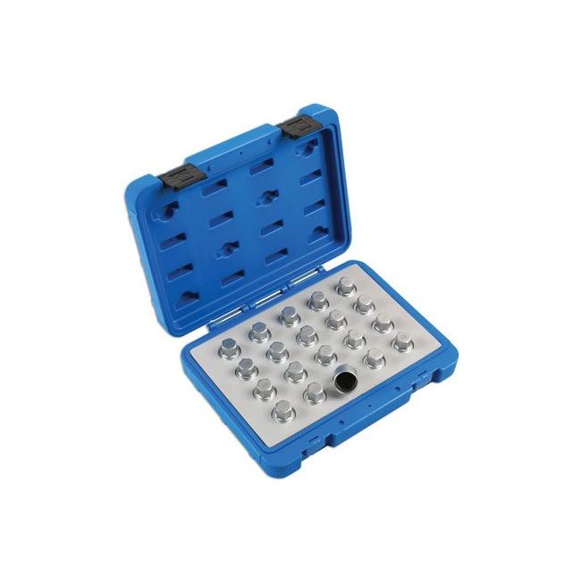 Laser Locking Wheel Nut Key Set 20pc - for Vauxhall, Opel 6861 Laser - Dynamic Drive