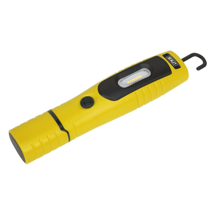 Sealey Rechargeable 360 Inspection Light 7 SMD & 3W SMD LED Yellow Lithium-ion Sealey - Dynamic Drive