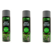 3X Autotek Professional Grey Primer 500Ml Spray Paint High Coverage Autotek  - Dynamic Drive