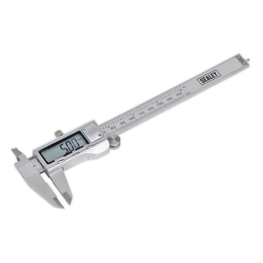 Sealey Premier 0-150mm Stainless Steel Digital Vernier Calliper Micrometer Gauge Sealey  - Dynamic Drive