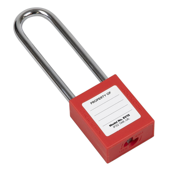 Sealey Safety Lockout Padlock - Long Shackle EV12 Sealey - Dynamic Drive