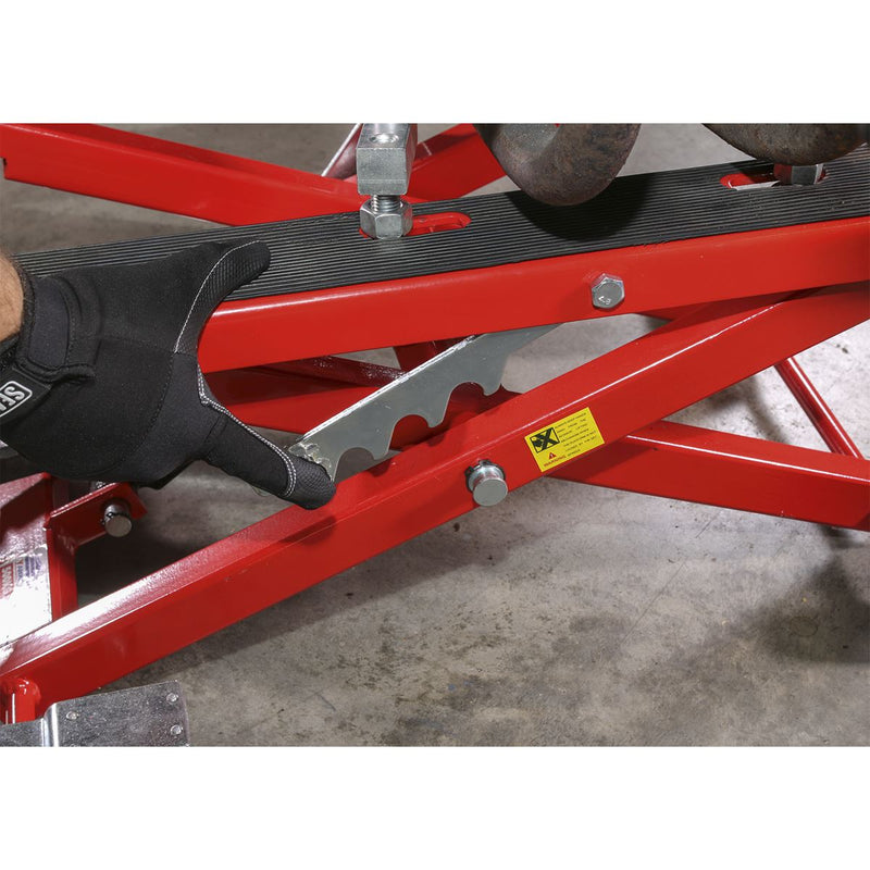 Sealey Motorcycle & Quad Scissor Lift 500kg Capacity Hydraulic MC4500 Sealey - Dynamic Drive