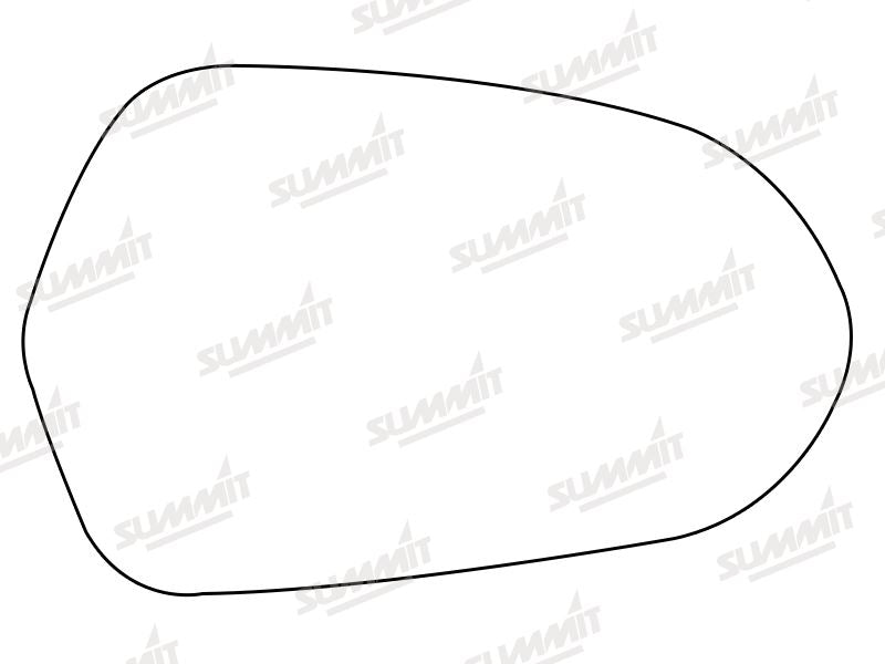 Summit Stick-On Aspheric Mirror Glass fits Audi A6 12 on RHS Summit - Dynamic Drive