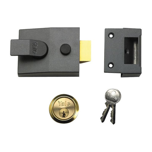 Yale Locks 89 Deadlock Nightlatch 60mm Backset DMG Finish Box Yale Locks - Dynamic Drive