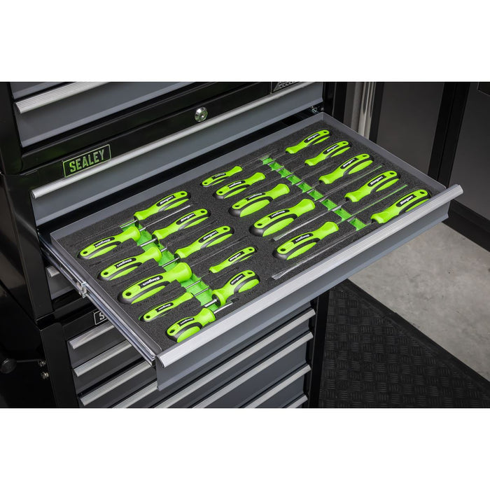 Siegen Siegen Screwdriver Set with Tool Tray 20pc S01276 Siegen - Dynamic Drive