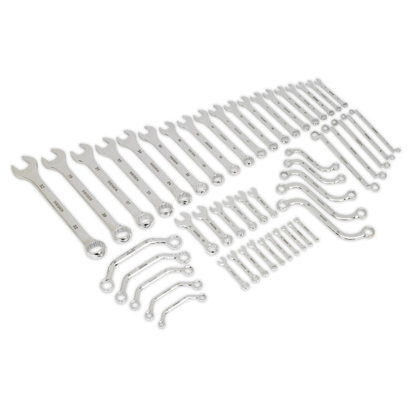 MULTIPURPOSE SPANNER SET 50PC METRIC Seigen by Sealey - Dynamic Drive