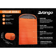 Vango Stellar Double Sleeping Bag Harissa Vango - Dynamic Drive
