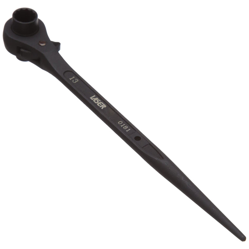 Laser Ratchet Podger Spanner 10mm x 13mm 0181 Laser - Dynamic Drive