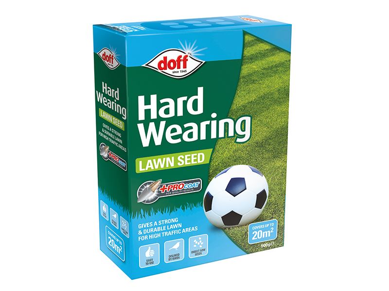 Doff Hard Wearing Lawn Seed 500g DOFF - Dynamic Drive