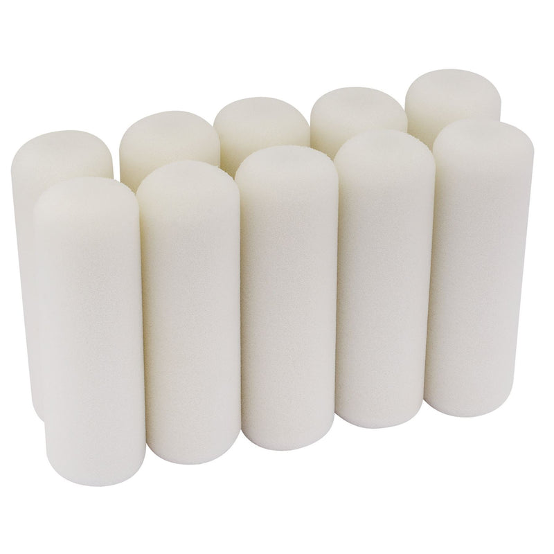 Draper Foam Paint Roller Sleeves, 100mm (Pack of 10) 82553 Draper - Dynamic Drive
